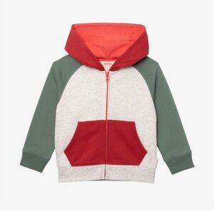 Catimini Toddler Raglan Hoodie Sweater Pullover 
Boucle Sun Applique Size 2T